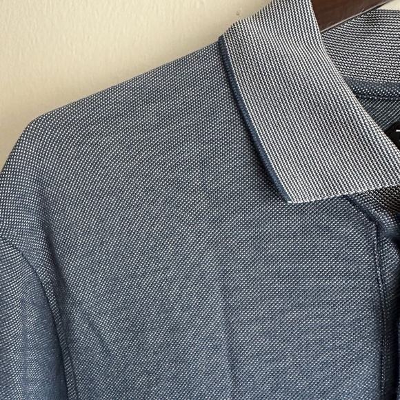 Tom Ford Contrast Collar Blue Silk Polo - Picture 3 of 7